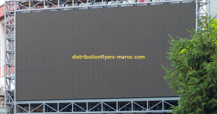 coût d'un panneau LED publicitaire à Marrakech