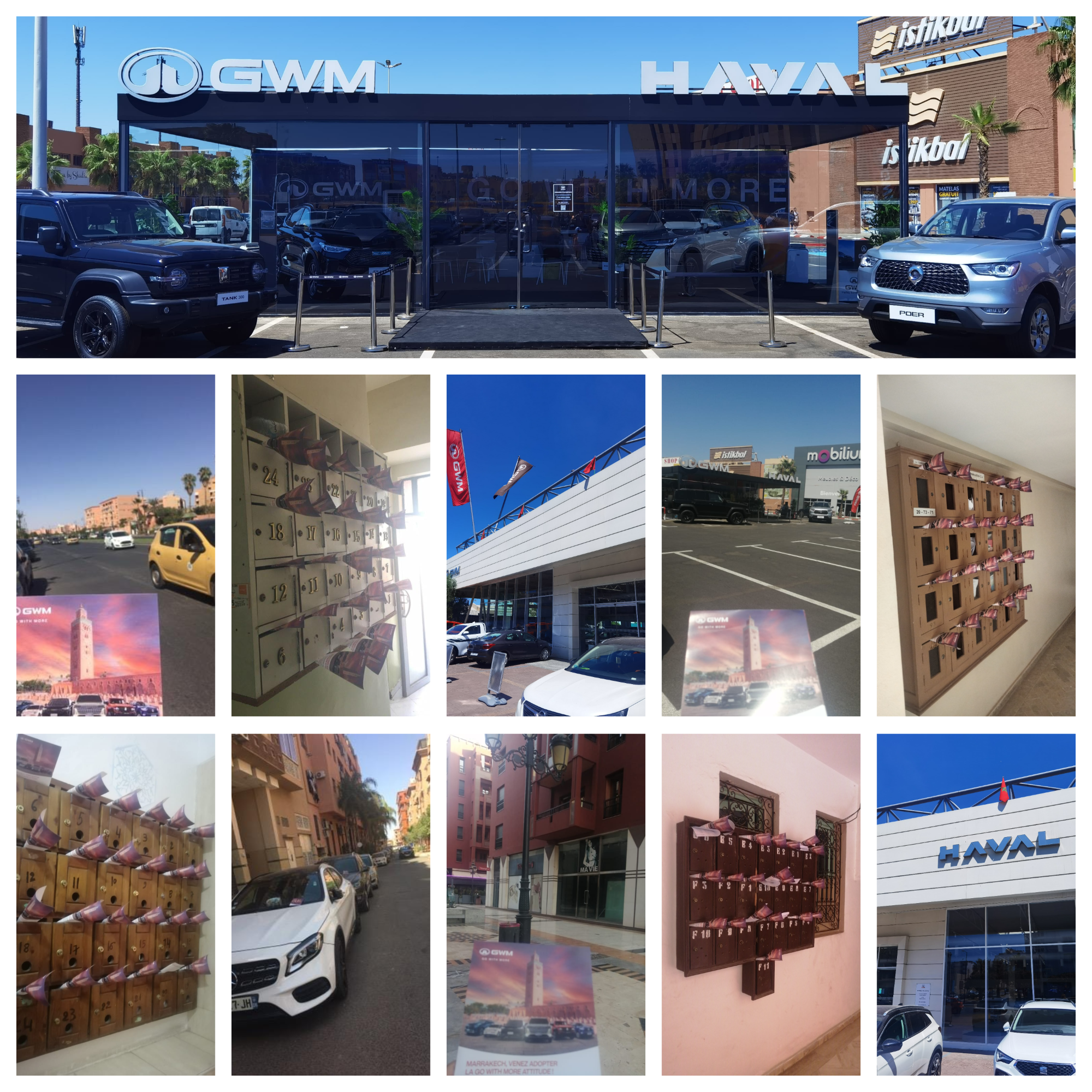 Distributoin de flyers à Marrakech pour GWM